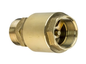 Клапан обратный лат.муф.пружинный Ду20