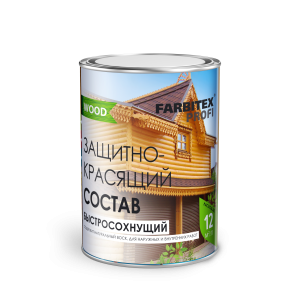 Состав защитно-красящий д/древесины бесцветный быстросохнущий 2,7л FARBITEX ПРОФИ