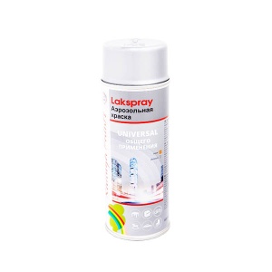 Краска-аэрозоль Радуга белый глянцевый 400мл