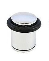 Ограничитель дверной малый с резиновой вставкой(Аллюр 588А-2) хром/66745/