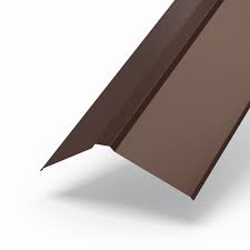 Планка конька плоского ПЭ-01-8017-ОН(коричневый)190х190х2000