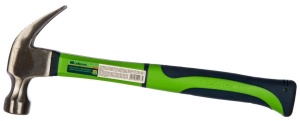 Молоток-гвоздодер 450гр, фибергласовая обрезиненная ручка Сибртех 10442