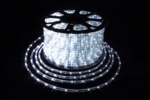 Дюралайт неоновый 2-х жильный белый