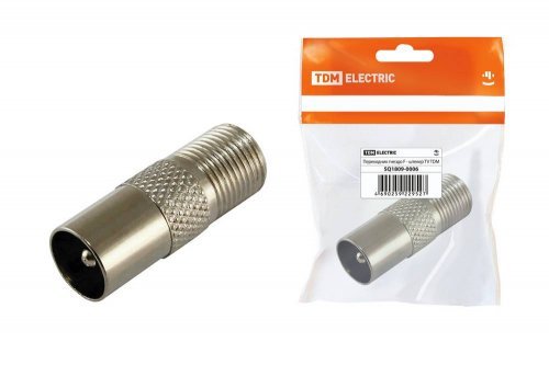 Переходник TDM  гнездо F-штекер TV.инд.
