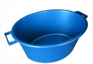 Таз 30л овальный (синий)Р552