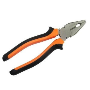 Плоскогубцы (пассатижи),200мм,никелированные,двухкомпонентные рукоятки Вихрь