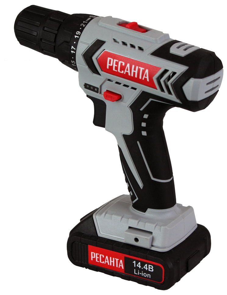 Дрель-шуруповерт аккумуляторная ДА-14-2ЛК Ресанта