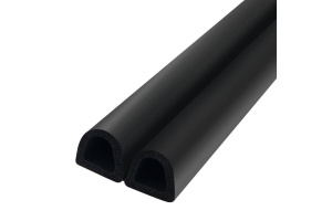 Уплотнитель KIM TEC D гаражный (черный)14х12 40м (№7)двойной