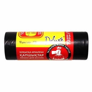 Пакеты для мусора 120л ТМ Deluxe/рулон 10шт/Р316