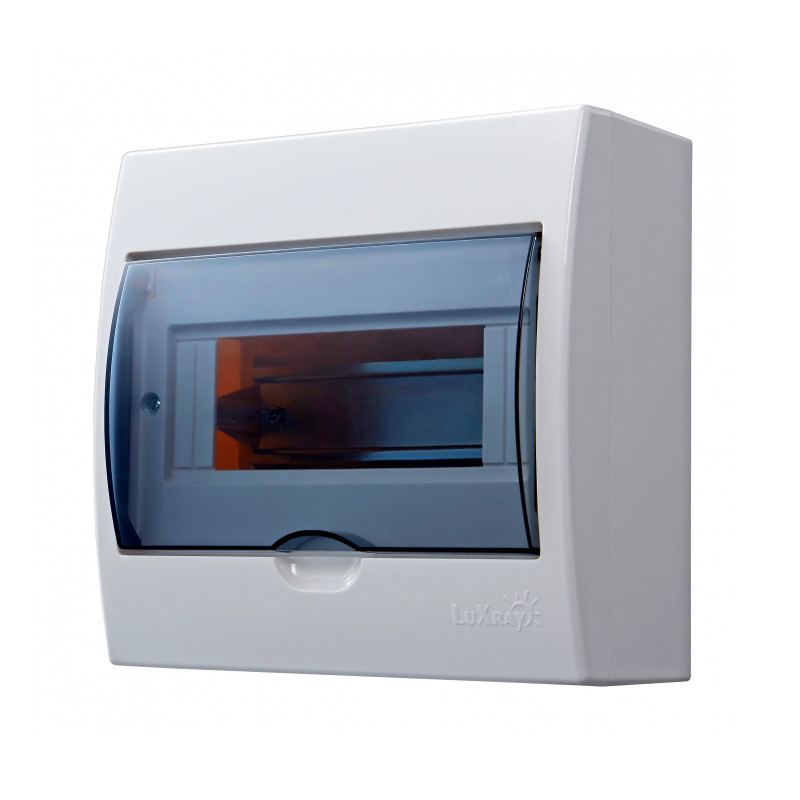 Бокс 731-2000-006 LUXRAY с прозрачной крышкой ЩРН-П-6 д/нар уст 6мод.уст-ва