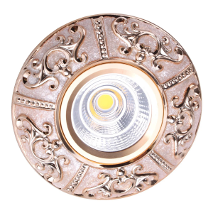 Светильник 143-15886,MR16 YS5084 OIL Pink+GOLD (пот)