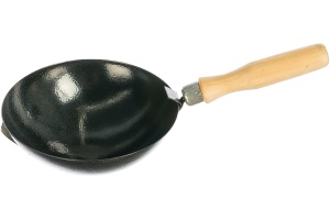 Ковш стальной строит.160мм,с деревянной ручкой//86225