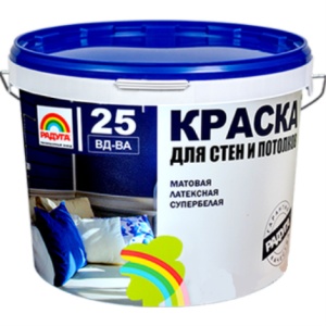Краска Радуга 25 Супербелая протирающая 5л