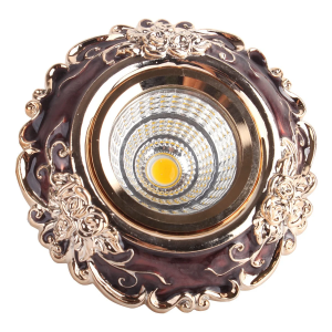 Светильник 143-15882,MR16 YS5057 Coffee+GOLD (пот)