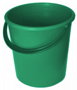 Ведро 5л ПЭ зеленый Р202