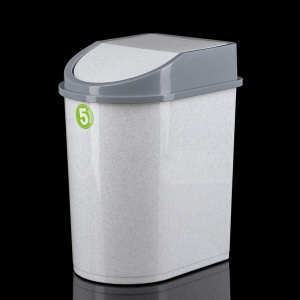 Контейнер д/мусора 5л мраморный М2480