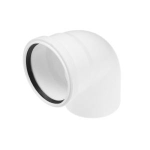 Отвод кан. D110*45 РР УЮТ Контур белый