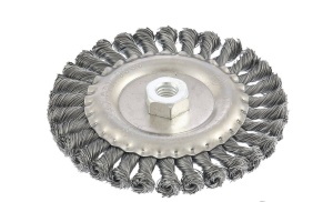 Щетка д/болгарки 150мм ,М14 плоская Matrix 74641