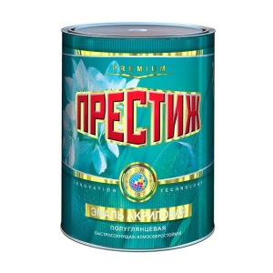 Эмаль Престиж акрил. черная п/глянц 1,9кг