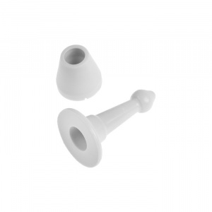 Ограничитель дверной LOCKLAND ,прямой h=97мм,рисовый/7116086