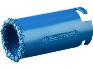 Коронка ЗУБР с карбид-вольфрамовой крошкой,высота 55мм,53мм,33350-53