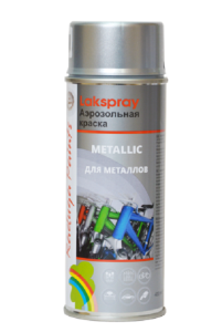 Краска-аэрозоль Радуга металлик серебро 400мл