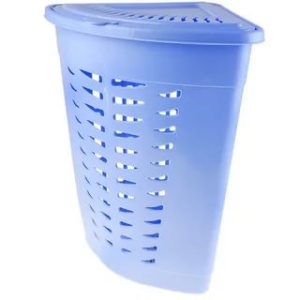 Корзина д/белья 45л угловая белый М1546