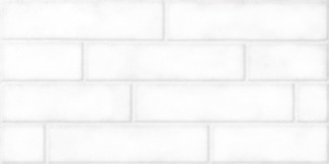 Кафель настенный 300х600 Брик белый глаз.(матовый)(9шт-1,62мкв/0,18)