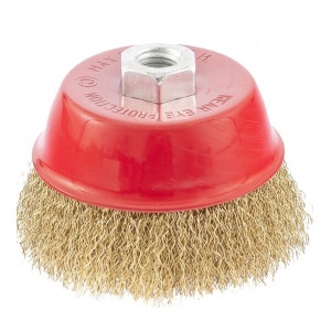 Щетка д/болгарки 100мм ,М14(чашка) Matrix 74605