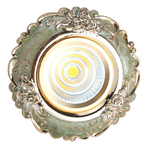 Светильник 143-15880,MR16 YS5057 GREEN+GOLD (пот)