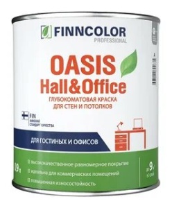 Краска OASIS HALL & OFFICE A гл/мат 0,9л