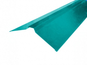 Планка конька плоского ПЭ-01-5021-ОН (бирюза)190х190х200