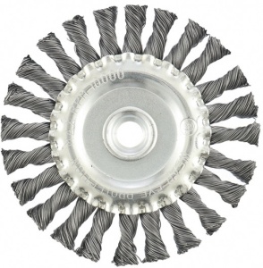 Щетка д/болгарки 125мм ,М14 плоская Matrix 74640