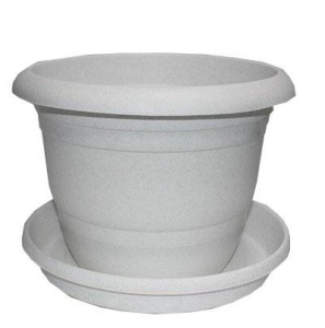 Кашпо ТОПРАК  3л с подд. мрамор А5220