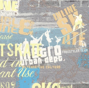 Обои винил 9084-23 Rolling декор(1,06*10,05м) EURO DECOR