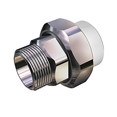 Муфта ЕСОкомб.разб. с Нар.резьбой 40х1 1/4(Белый)