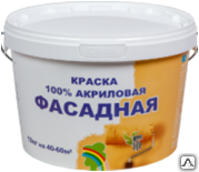 Краска Фасадная акриловая д/фасадов и интерьеров 14кг