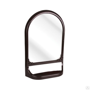 Зеркало с полкой М4517 темно коричневый