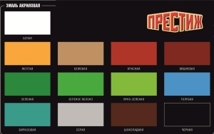 Эмаль Престиж акрил. вишневая п/глянц 0,9кг