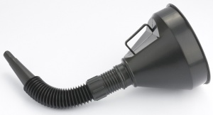 Воронка пластмас.D160мм,гибкий наконечник для ГСМ Sparta 537205