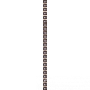 Бордюр д/кафеля 245*9 Фриз ОБ Бисер 4 коричневый