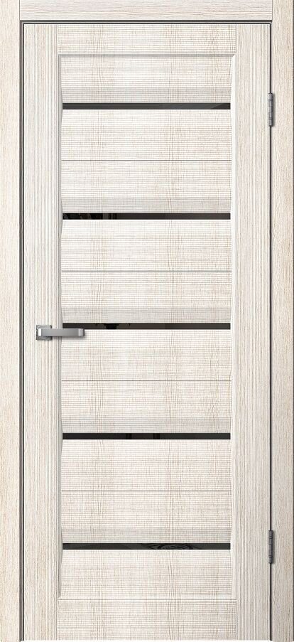 Дверь S02 ЧЕРНЫЙ ПЛАСТИК 800*2000 бьянко