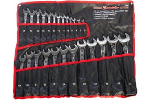 Набор ключей комбинированных 26шт(6-32мм),матов хром CrV. Stels/15431