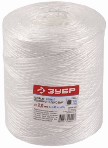 Шпагат п/п ЗУБР белый, 2ммх400м/50100-400