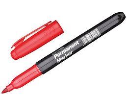 Маркер перманентный,пулевидный,наконечник 3,0мм,красный/13-0-051