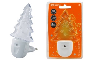 Ночник TDM LED Елочка с датчиком света