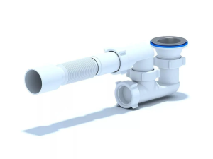 Сифон АНИ Е 215 для душев.поддона регул.с гибкой трубой 40х50 (40ш/к)