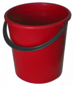 Ведро 10л ПЭ красный P133