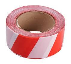 Лента сигнальная,бело-красная ,50ммх150м,49-7-200