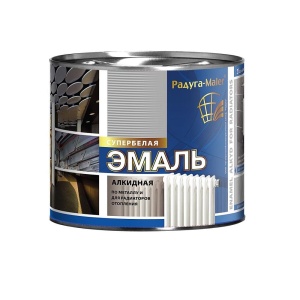 Эмаль акриловая белая для радиаторов термостойкая 1,9кг Радугамалер